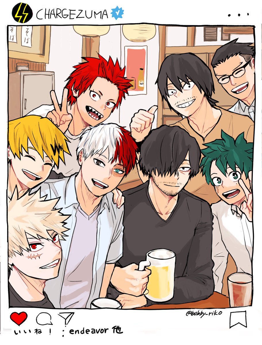 bobby_riko's tweet image. 相澤先生を囲む会の絵