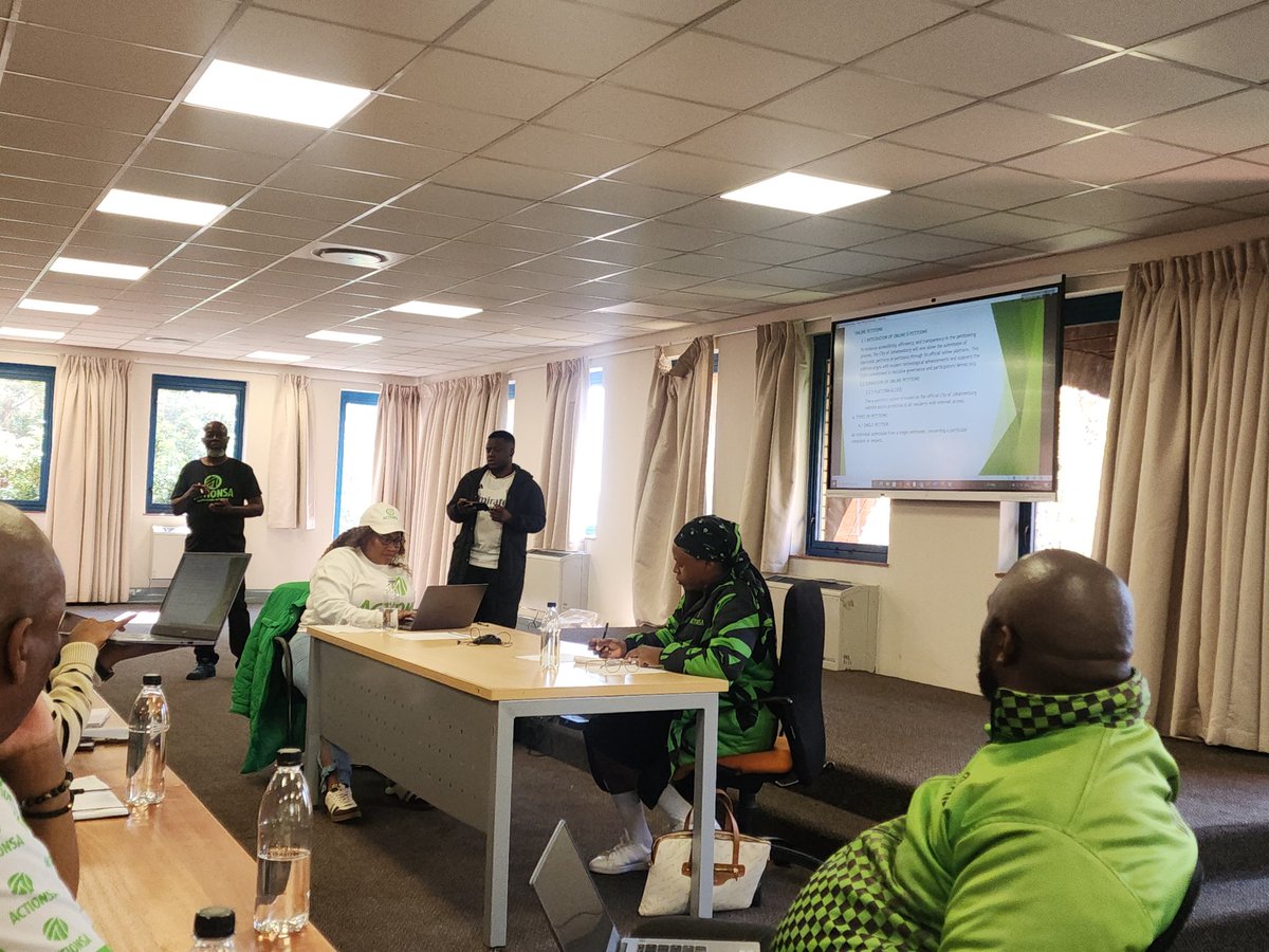 ActionSA Joburg Caucus received a presentation on the new e-Petitions system that will be rolled out soon.