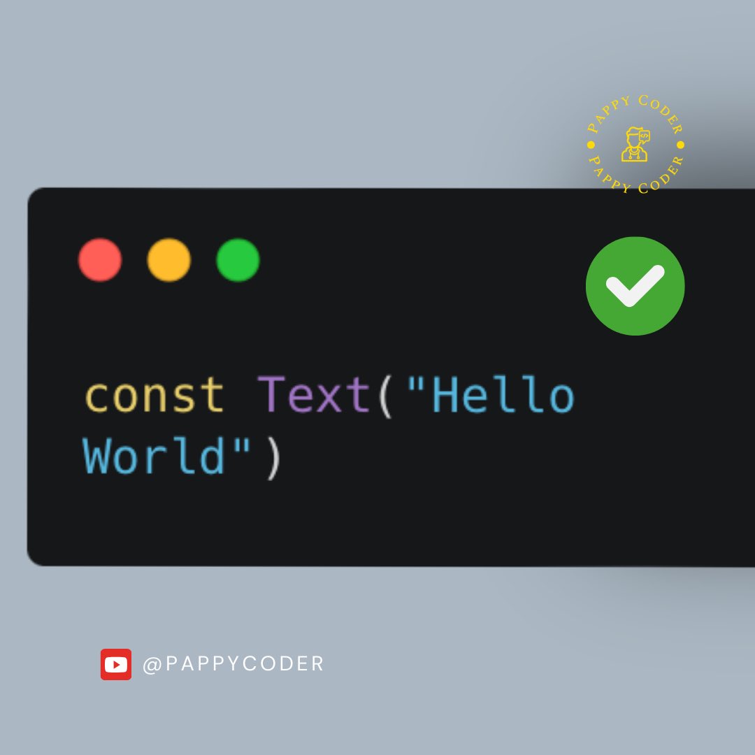 pappy_coder's tweet image. Using const constructors in Flutter can significantly improve your app’s performance.
Instead of:
Text("Hello World")
Use:
const Text("Hello World")
This helps Flutter skip unnecessary rebuilds and saves memory. Small tweak — big impact.
#flutter #programmingtip #coding