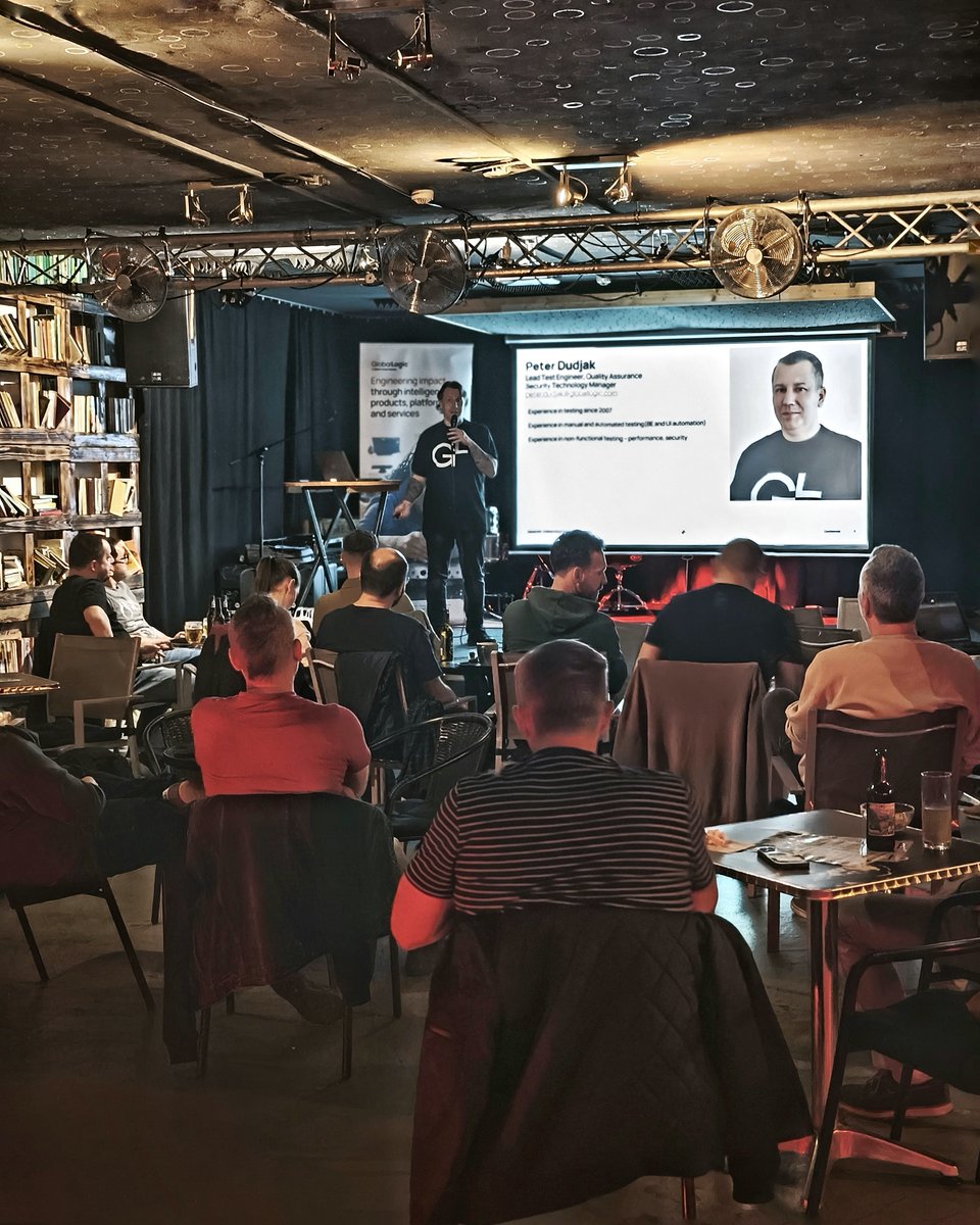 GlobalLogic_SR's tweet image. Náš kolega Peter Dudjak mal 24. apríla naozaj nabitý program!
24. apríla prednášal o #sofwaredevelopment a #securitytesting študentom TUKE v KE a večer na #WebUP v ZA zdieľal skúsenosti #globallogicslovakia Vďaka Web UP za spoluprácu!