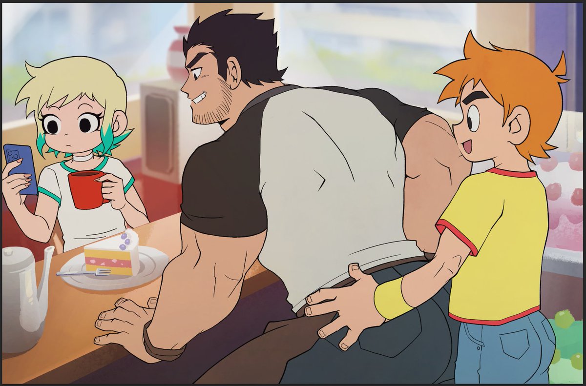 The main topic here will be a fan-art as <Right in front of my Coffee> but <Scott Pilgrim Takes Off> style. The main character here will be Scott and Lucas.
#LucasLee #ScottPilgrimTakesOff #ScottPilgrim