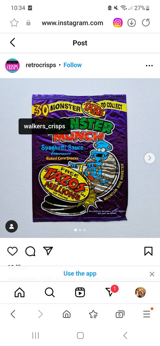 kermit2802's tweet image. @walkers_crisps should definitely  bring this flavour back #90s #monstermunch