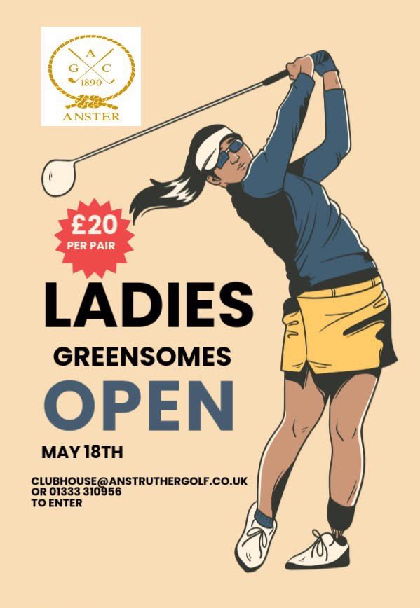 We have very limited spaces left for our upcoming Ladies Greensomes Open. 

1000 - 2 pairs available 
1340 - 1 pair available 
1400 - 2 pairs available