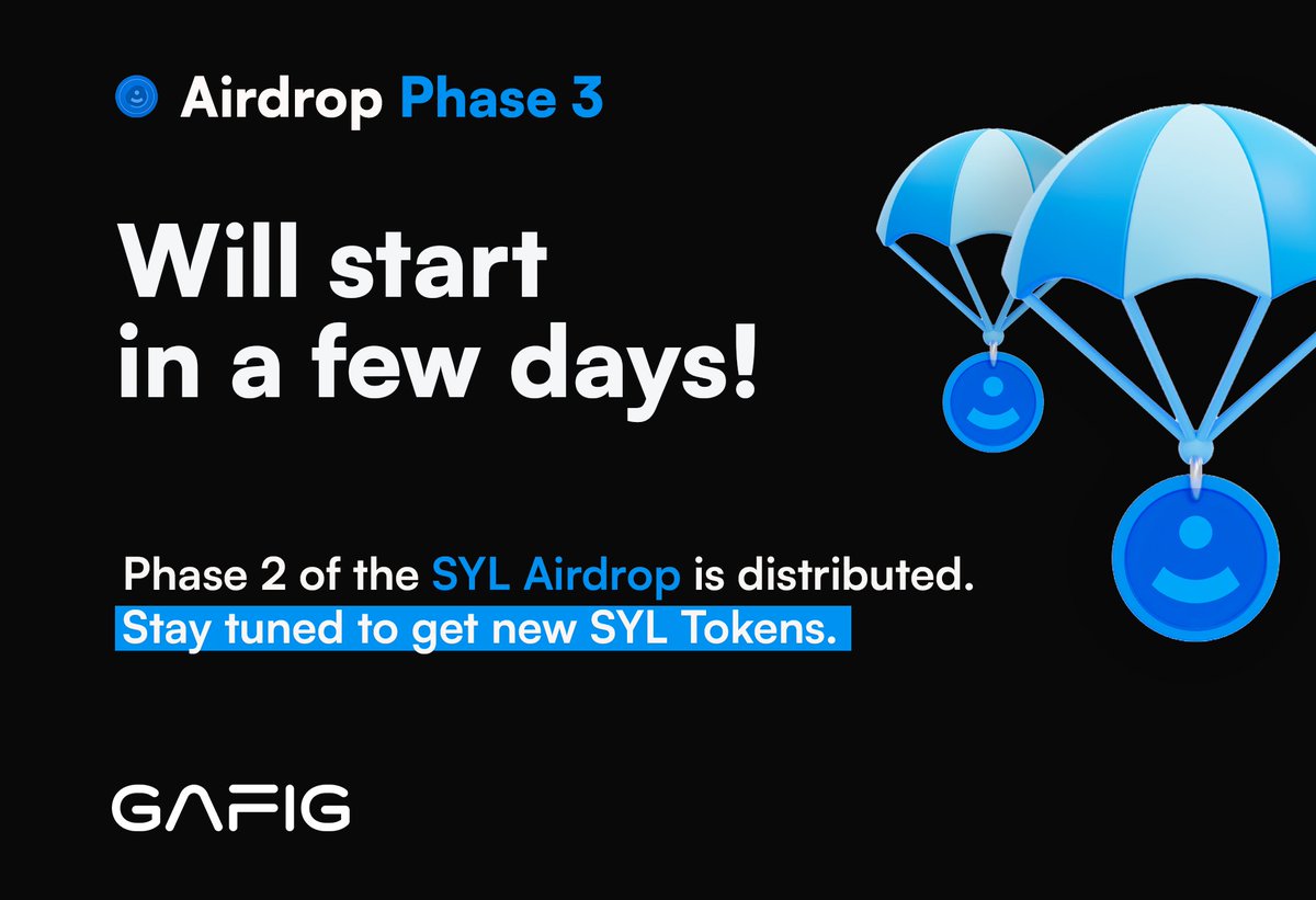 GAFIG_CH's tweet photo. Get free $SYL tokens? 

New Airdrop Will start  in a few days!
Stay tuned to get new SYL Tokens.

#Airdrop #SYL #SYLAirdrop #myDid https://t.co/bqxuR3nqaI