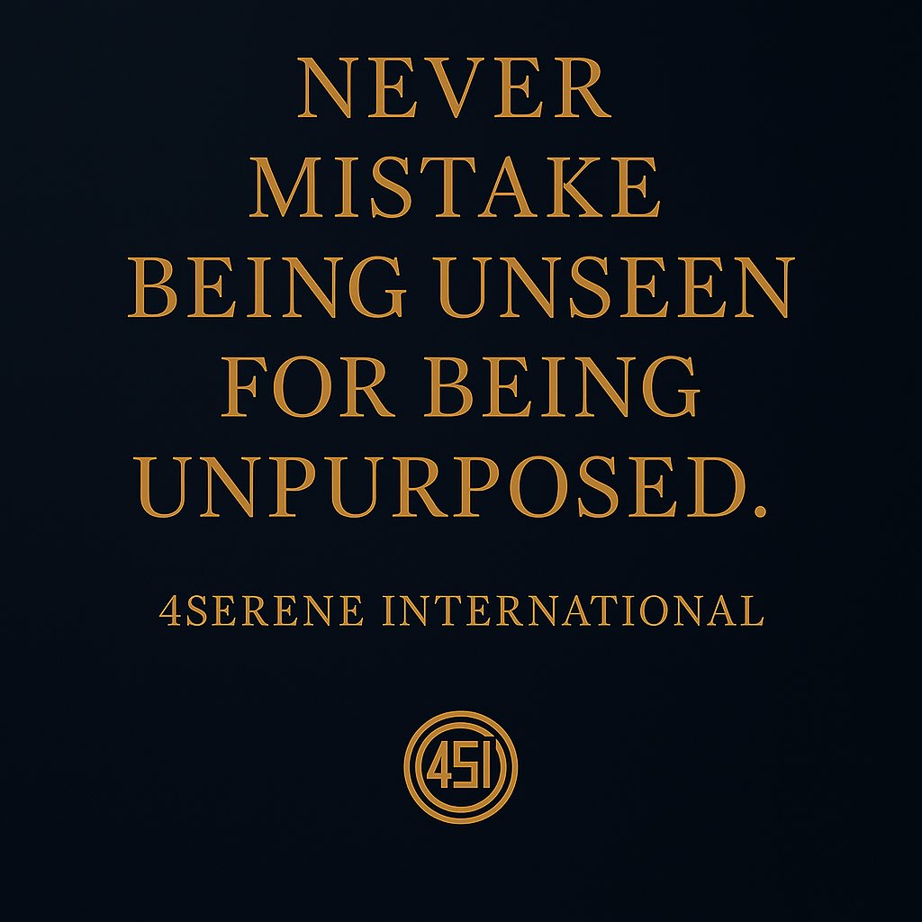 4SereneIntl's tweet photo. Just because they don’t see you…
Doesn’t mean He’s not using you.
#4SereneInternational #4SI #AlanSaju #ToAdvanceTheKingdom https://t.co/EutDUAwOKc