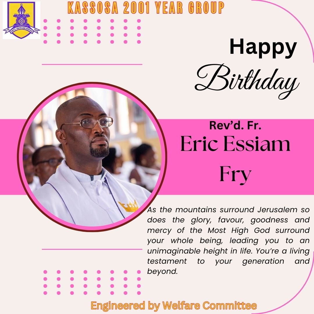 kass2001year's tweet photo. @SweetMelodiesFM Happy birthday Disciple Rev'd. Fr. Essiam. Wishing you years of unending joy, peace, love and favour from God. May he enlarge and entrench your territories to stand out in all that you do in life. Cheers to your new age. 0208270565. Welfare Committee. #ttsm https://t.co/JgIGKPugie