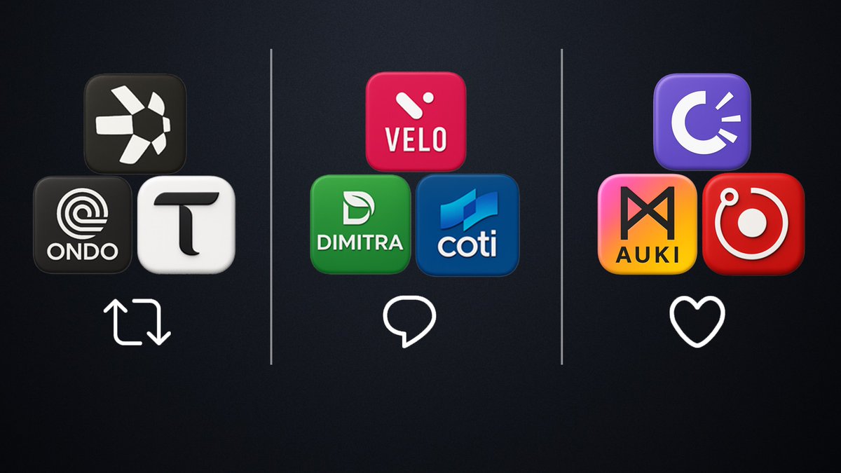 b0bcrypto's tweet image. You can only pick 1️⃣, which bag of altcoins you choosing? 💭

🎒 $QNT $TAO $ONDO (Share)

🎒 $VELO $DMTR $COTI (Reply)

🎒 $TRAC $RENDER $AUKI (Like)