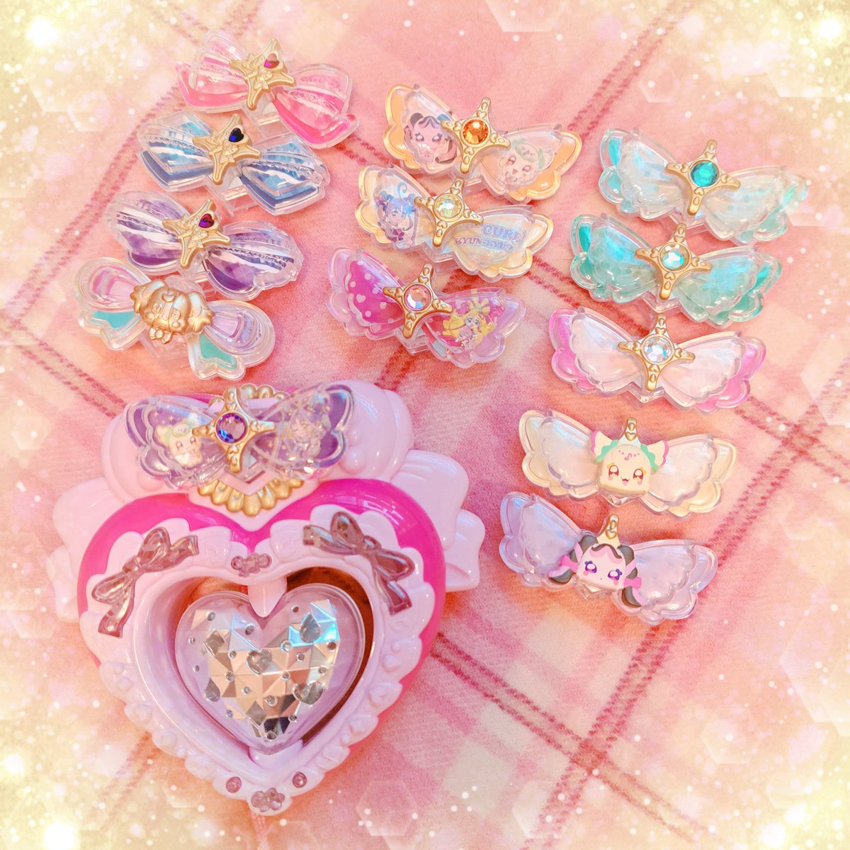 プリキュアリボンとキラルンリボン集めの途中経過🎀(13種類) 歯ブラシ