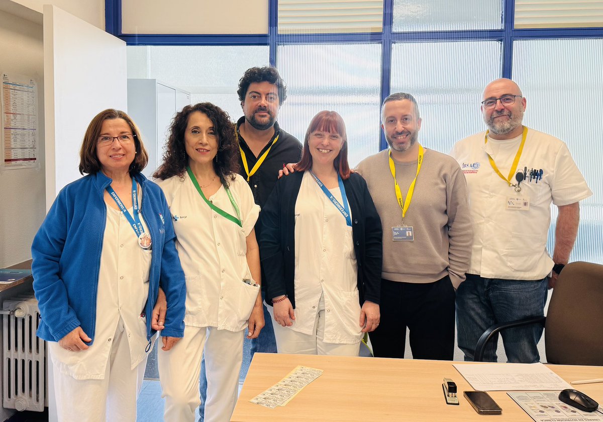 Javi Moreiras (@jmmoreiras) on Twitter photo Día mundial de la Hipertensión pulmonar. En la Unidad de HTP del CAUSA, con un modelo innovador y conjunto, de Cardiología y Neumologia, seguimos trabajando como referencia en Castilla y Leon, mejorando cuidado y control de nuestros pacientes! <a href="/sergiocadenas6/">sergio cadenas</a>
Equipazo! Día mundial de la Hipertensión pulmonar. En la Unidad de HTP del CAUSA, con un modelo innovador y conjunto, de Cardiología y Neumologia, seguimos trabajando como referencia en Castilla y Leon, mejorando cuidado y control de nuestros pacientes! <a href="/sergiocadenas6/">sergio cadenas</a>
Equipazo!