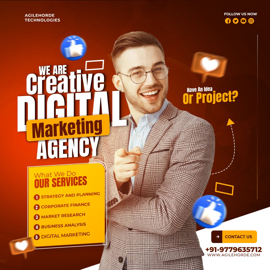 agileHorde's tweet image. 🚀 Grow Your Business with Results-Driven Digital Marketing!
Tired of chasing leads that go nowhere? Let us help you attract, convert, and retain your ideal customers with smart, data-backed digital marketing strategies.
Contact Us NOW.
