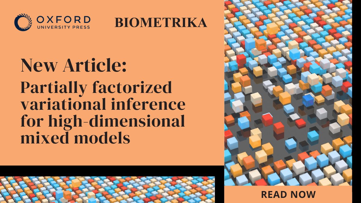 Gain new insights into high dimensional mixed models in a new study from Biometrika. This article demonstrates the limitations of mean-field variational inference in high dimensions and introduces a refined approach to mitigate challenges. Read now: oxford.ly/3S6sqcl