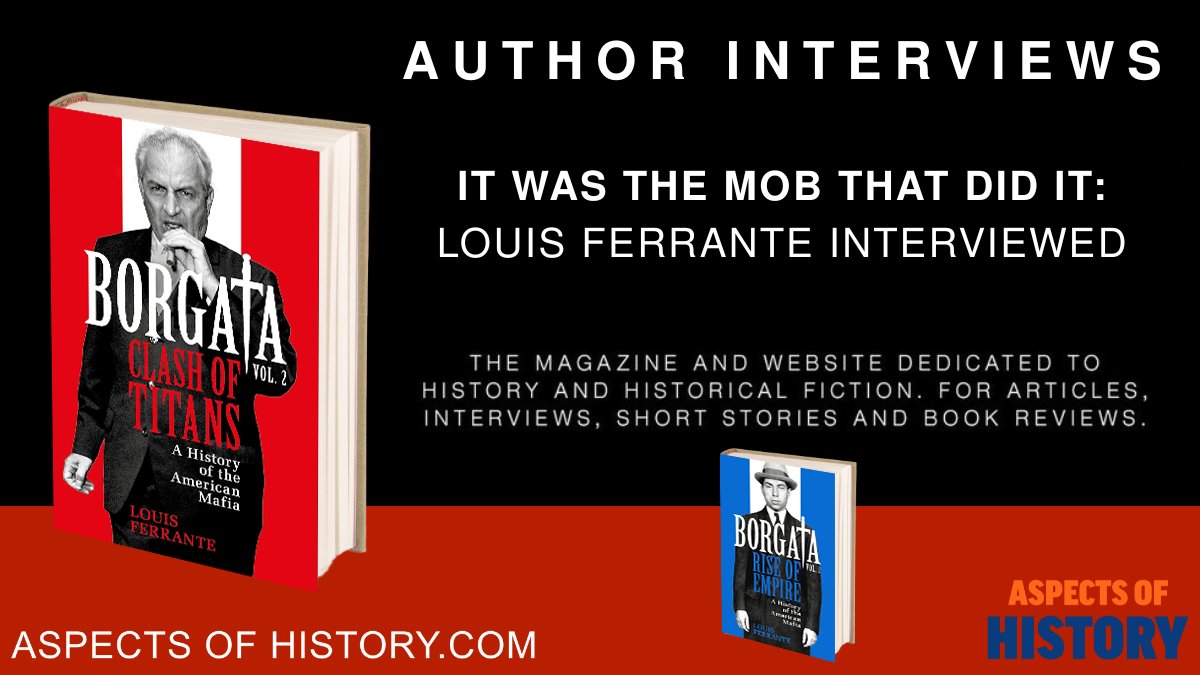 #AuthorInterview
It was the mob that did it.
Aspects of History interviews <a href="/LOUFERRANTE/">Louis Ferrante</a>
<a href="/wnbooks/">W&N</a>
#truecrime #historylovers #mafia