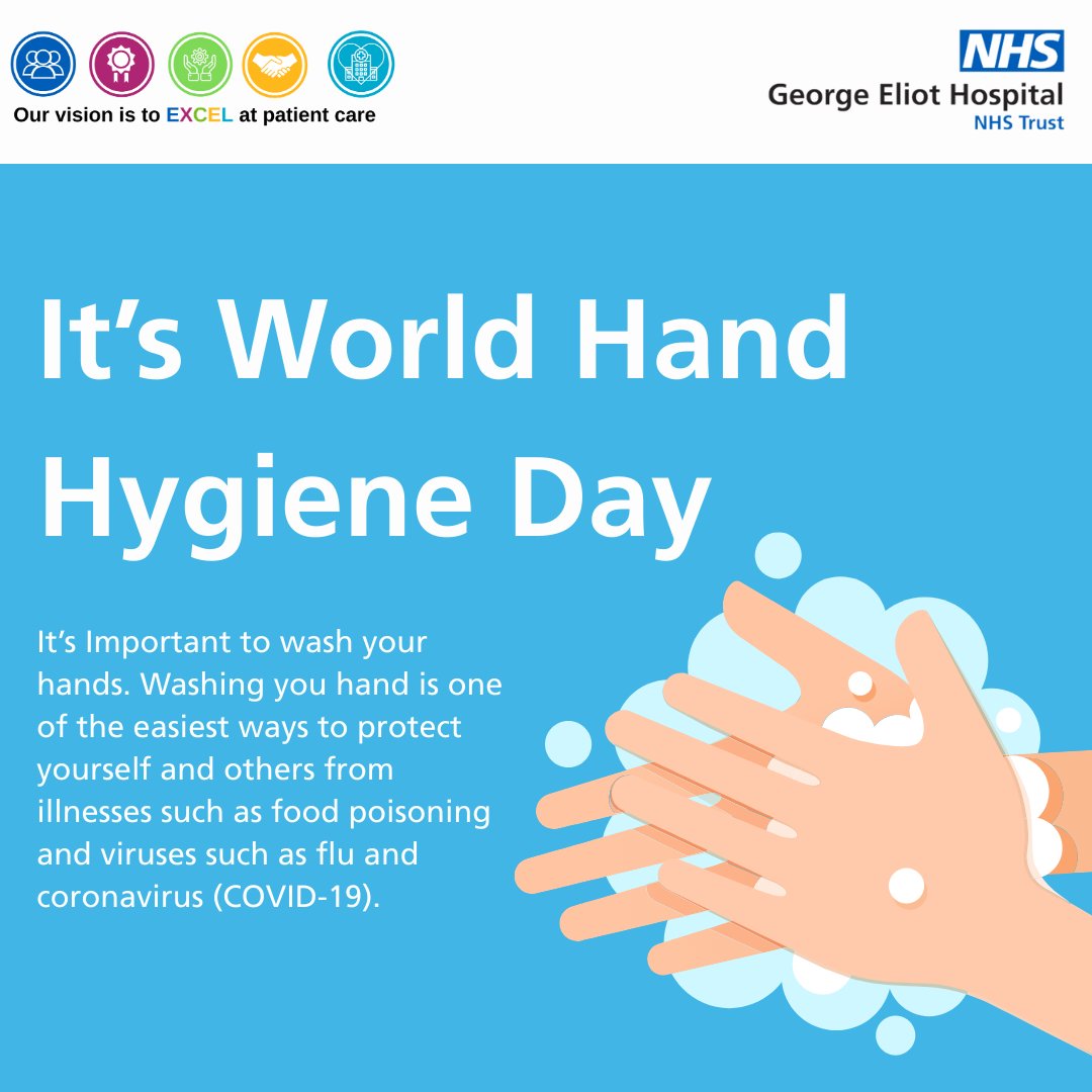 Happy World Hand Hygiene Day! 🖐️🧼

Washing your hands properly removes dirt, viruses and bacteria to stop them spreading to other people and objects, which can spread illnesses. 

View this video to see how to wash your hands: youtube.com/watch?v=d3EPLf…