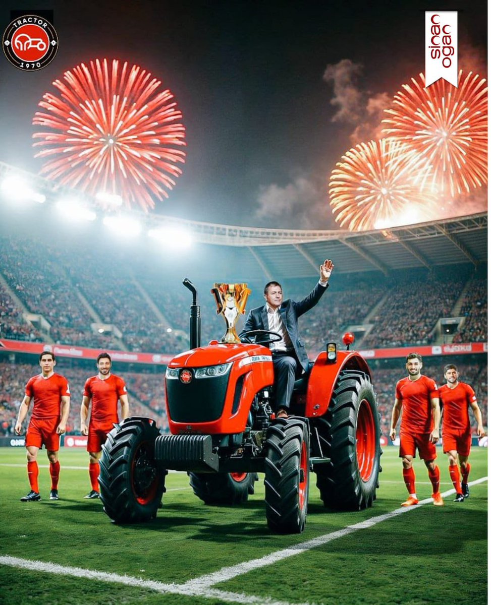 Dr. Sinan Oğan (@drsinanogan) on Twitter photo Dünyanın en fazla Türk taraftarına sahip futbol kulübü <a href="/TractorOfficial/">TRACTOR FC 🏆</a> tarihinde ilk kez şampiyon oldu. Türk dünyasının gururu Tractor takımımızı tarihi şampiyonluğundan dolayı yürekten kutluyorum! 🏆 55 yıllık hasreti sonlandıran bu büyük zafer hepimizi gururlandırdı. Yaşasın Dünyanın en fazla Türk taraftarına sahip futbol kulübü <a href="/TractorOfficial/">TRACTOR FC 🏆</a> tarihinde ilk kez şampiyon oldu. Türk dünyasının gururu Tractor takımımızı tarihi şampiyonluğundan dolayı yürekten kutluyorum! 🏆 55 yıllık hasreti sonlandıran bu büyük zafer hepimizi gururlandırdı. Yaşasın
