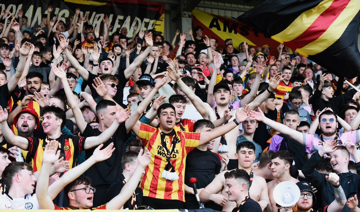 PartickThistle's tweet photo. It’s Play-Offs season! 

The support last Friday was incredible to get us across the line and the team needs it again!

Let’s get Firhill jumping! Get your tickets now and why not bring friends along too?

Less than 1000 tickets for the Lambie remain 🇧🇪👇

https://t.co/4V9NxOgT1D https://t.co/dA2NNZ3dI5