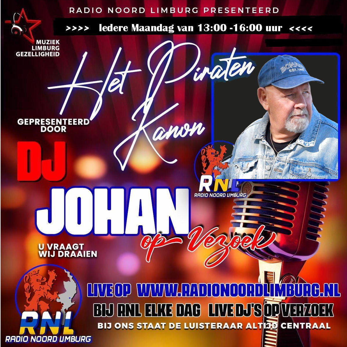 Goedemiddag
Piraten hits - Goud van oud -Duitse schlagers- Polka,s
Ze komen allemaal voorbij in de piraten expres
Van 13:00-16:00 uur
radionoordlimburg.nl