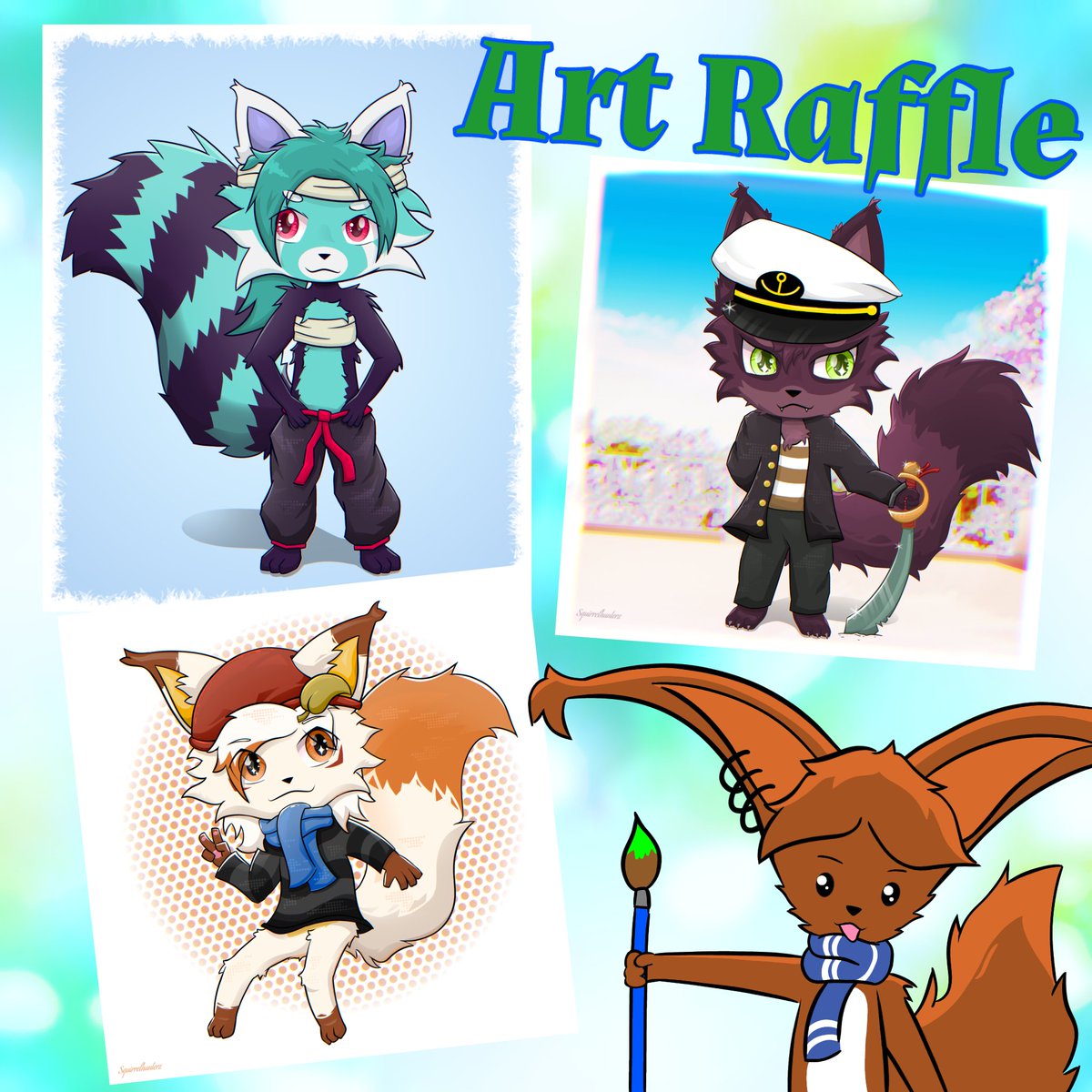 ⭐ Art Raffle ⭐ 

I have decided to hold a new art raffle, if you like my art style and want to participate do the following 

❤️ Like
♻️ RT
👤 Follow 
🗨️ Comment a ref of your OC 

The raffle ends on May 12
Two winners will be drawn