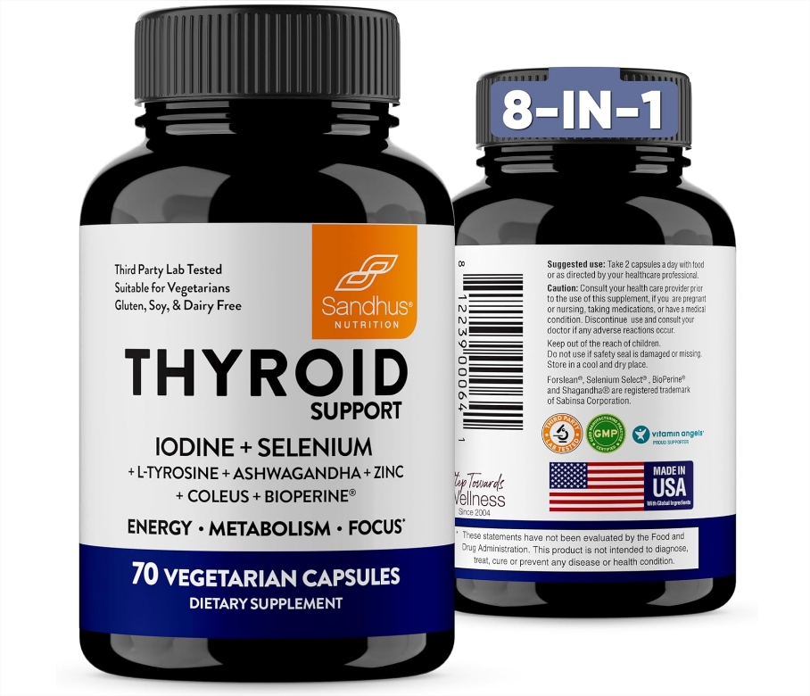 14. Apoyo para la Tiroides

Los problemas de tiroides son una epidemia, pero rara vez se diagnostican correctamente.

Apoyar la conversión de T4 a T3 con selenio, zinc y yodo puede aumentar la energía de forma notable.

Dos cápsulas diarias de este suplemento han ayudado a