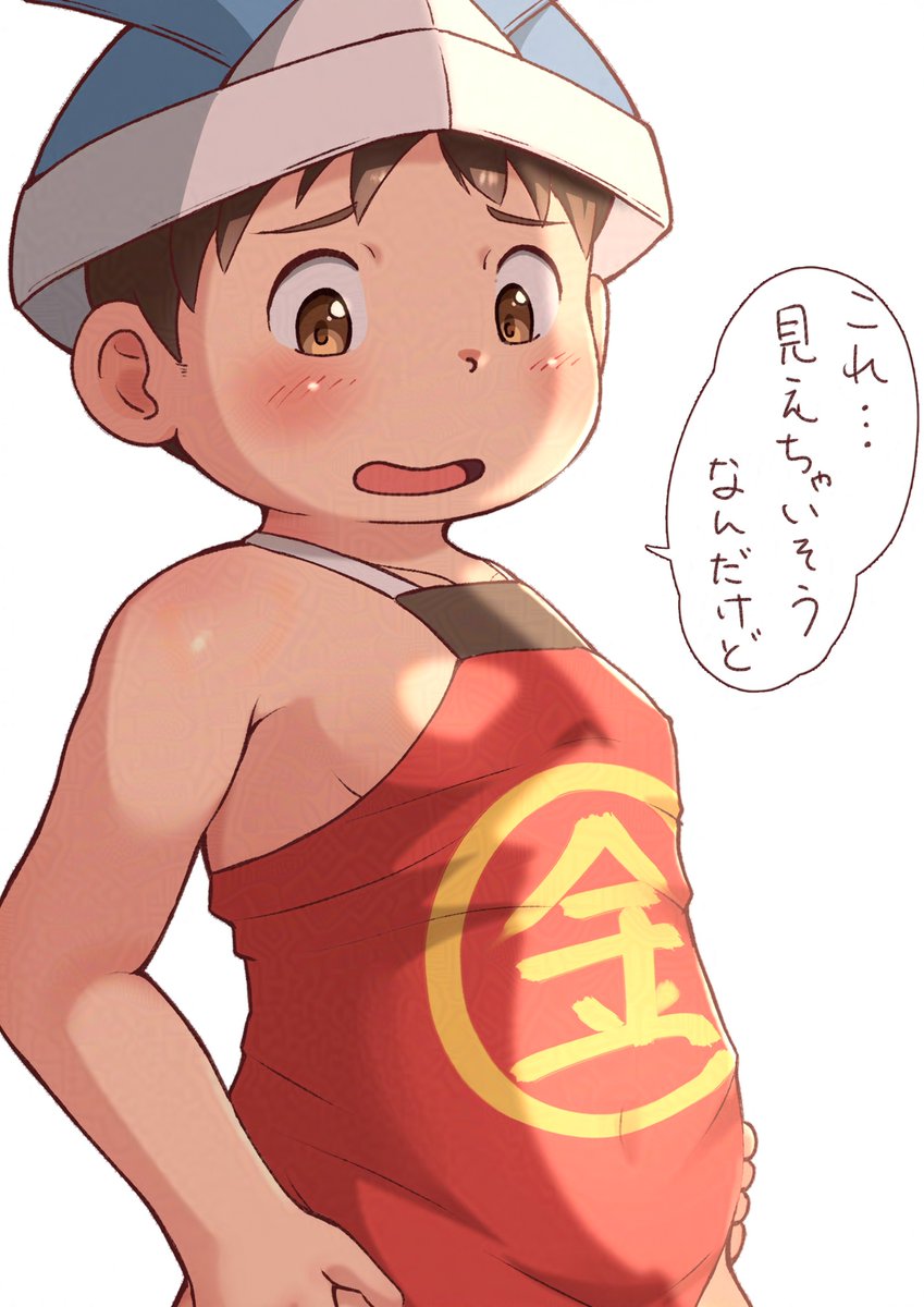 こどもの日の撮影に協力するポチャ先輩😊