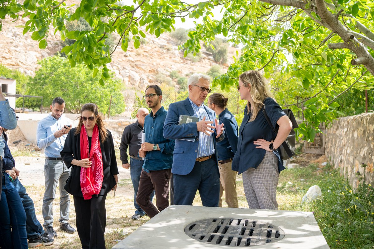 IUCNROWA's tweet photo. Honoured to welcome @FCDOGovUK , @IWMI_ , &amp; Jordan’s ministries to Wadi Al-Seer as part of the #AlMurunahProject. From Al Deir Spring to Qasr Al Amir canal, #Nature_based_Solutions are boosting #WaterResilience, sustainability &amp; local #livelihoods. @MoENVJo @UKinJordan https://t.co/jqsuXKLTij