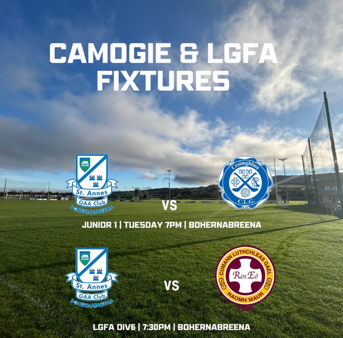St Anne's GAA Club (@stannesgaa) on Twitter photo May is an extremely busy month for our adult section, on the ladies side of things we have two huge games this midweek. On Tuesday a top of the table clash for our Camogie team vs <a href="/CrumlinGAA/">Crumlin GAA</a> on Wednesday both teams are undefeated so far in the LGFA D6 as we welcome <a href="/StMaursGaa/">St. Maurs GAA Dublin</a> May is an extremely busy month for our adult section, on the ladies side of things we have two huge games this midweek. On Tuesday a top of the table clash for our Camogie team vs <a href="/CrumlinGAA/">Crumlin GAA</a> on Wednesday both teams are undefeated so far in the LGFA D6 as we welcome <a href="/StMaursGaa/">St. Maurs GAA Dublin</a>