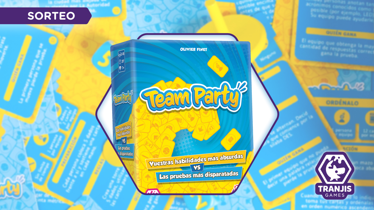 ¡Sorteo! Team Party ya está en las mejores tiendas y, para celebrarlo, sorteamos una copia del juego 🙌

1️⃣ Síguenos
2️⃣ Haz RT
3️⃣ Dime en los comentarios cual es tu habilidad más absurda (y recuerda que soy muy fan de que me pongas gifs :D)

Sorteo disponible para territorio
