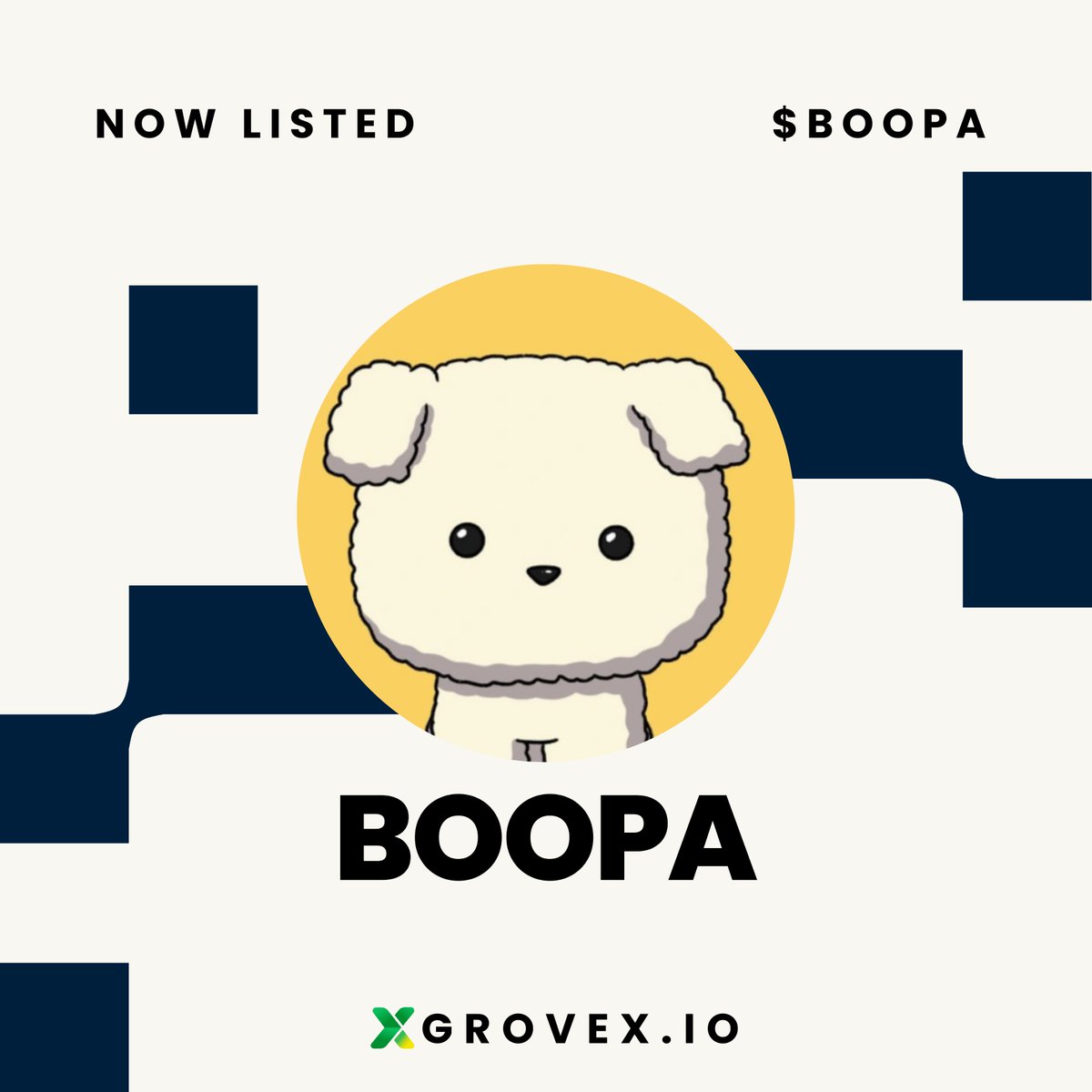 🚀 Now Listed: <a href="/SrPetersETH/">Sr Peters</a>  ($BOOPA) on GroveX! 🚀

Trade Now:
grovex.io/en_US/trade/BO…

More Info: grovex.io/en_US/noticeIn…

About BOOPA: The first dog on Boop.fun 🐶

#BOOPA #MemeToken #GroveX #Solana #DeFi #Crypto