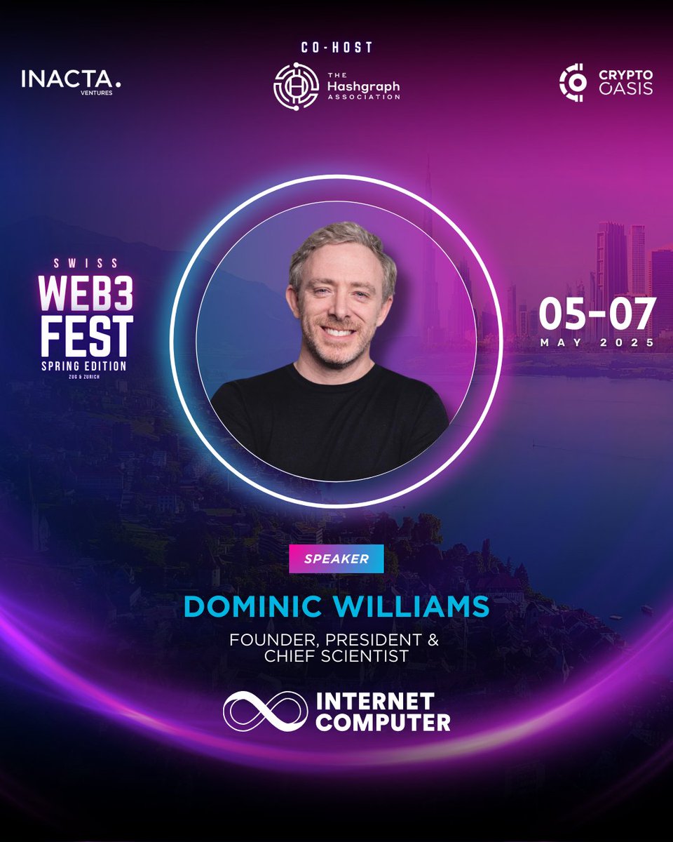 WEB3FEST (@web3fest_int) on Twitter photo Get ready to hear from <a href="/dominic_w/">dom.icp โ</a>, Founder, President & Chief Scientist of <a href="/dfinity/">DFINITY Foundation</a>, at the CATCH Forum during the Swiss WEB3FEST Spring Edition! ๐
๐
May 5
๐Aura Event Hall, Zurich
๐ 2 PM - 12 AM
๐lu.ma/CATCHForumZH
Donโt miss out! Get ready to hear from <a href="/dominic_w/">dom.icp โ</a>, Founder, President & Chief Scientist of <a href="/dfinity/">DFINITY Foundation</a>, at the CATCH Forum during the Swiss WEB3FEST Spring Edition! ๐
๐
May 5
๐Aura Event Hall, Zurich
๐ 2 PM - 12 AM
๐lu.ma/CATCHForumZH
Donโt miss out!
