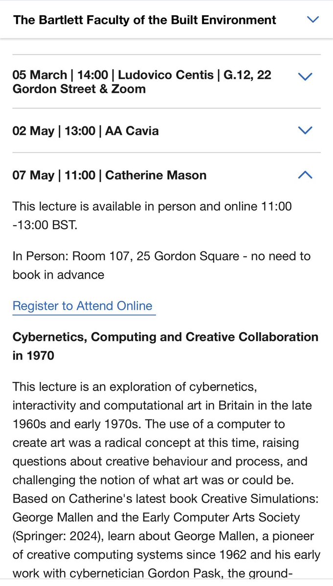 Catherine Mason (@cathcomputerart) on Twitter photo In London this week? Come and hear a talk I’m giving Wednesday <a href="/BartlettArchUCL/">The Bartlett School of Architecture, UCL</a> : ucl.ac.uk/bartlett/event… In London this week? Come and hear a talk I’m giving Wednesday <a href="/BartlettArchUCL/">The Bartlett School of Architecture, UCL</a> : ucl.ac.uk/bartlett/event…