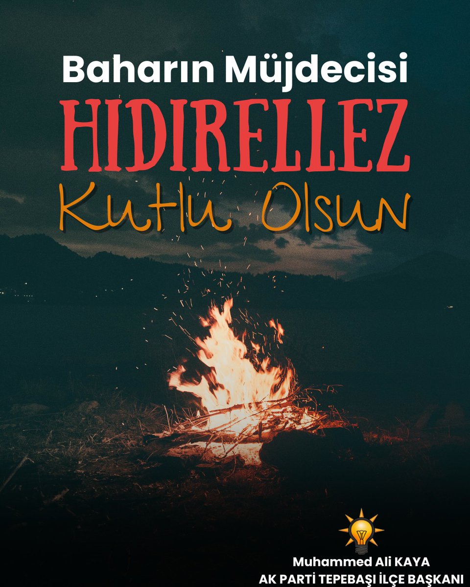 Baharın taptaze nefesiyle umutlarımız yeşeriyor, dileklerimiz gökyüzüne yükseliyor...
Hızır ve İlyas’ın buluştuğu bu özel gecede; sağlık, bereket ve huzur dilerim. 
Bir gül dalına asılan her dilek, bir umut demetidir… 
 Bu Hıdırellez, kalbinizdeki tüm güzel dileklerin başlangıcı