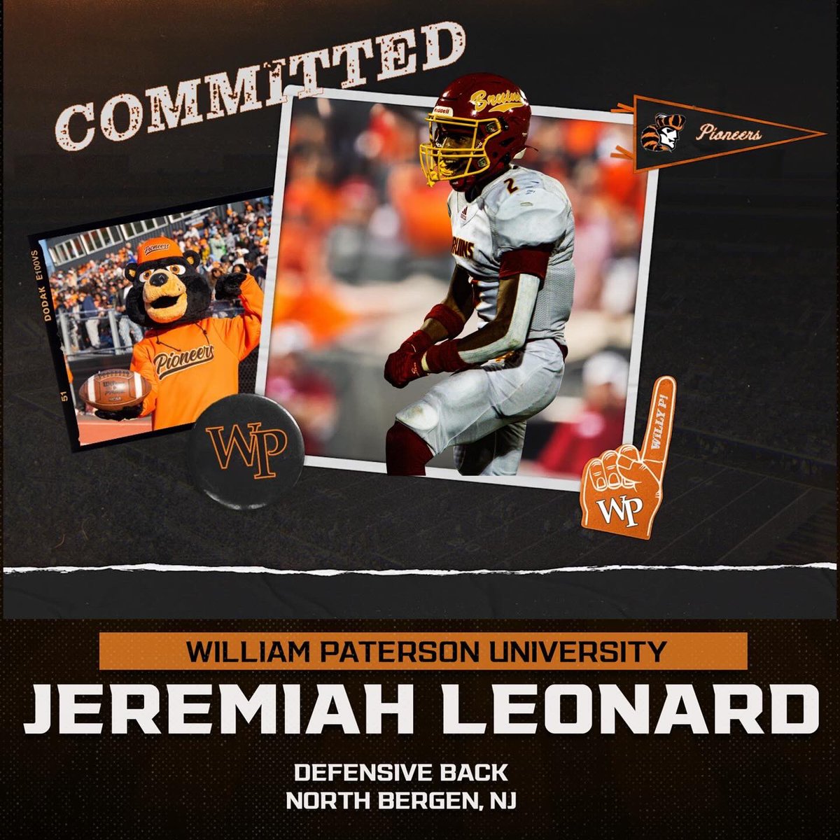 jj_leonard2's tweet image. Next 4🧡🐻🖤#Committed #WPU #PackTheP @DCWill36 @ERod_Inc @NCAADIII @WPUPioneers