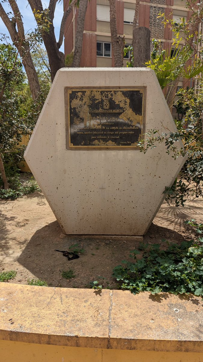 TUDMUR 🚩 (@tudmur) on Twitter photo 🔻Hoy es el 80 aniversario de la liberación de Mauthausen y el <a href="/AytoMurcia/">Ayuntamiento de Murcia</a> mantiene así el "memorial" que erigió en 2018 en homenaje a los deportados murcianos en campos de concentración nazis. No olvidemos nunca la doble vara de medir en la memoria de esta "sacrosanta" ciudad. 🔻Hoy es el 80 aniversario de la liberación de Mauthausen y el <a href="/AytoMurcia/">Ayuntamiento de Murcia</a> mantiene así el "memorial" que erigió en 2018 en homenaje a los deportados murcianos en campos de concentración nazis. No olvidemos nunca la doble vara de medir en la memoria de esta "sacrosanta" ciudad.