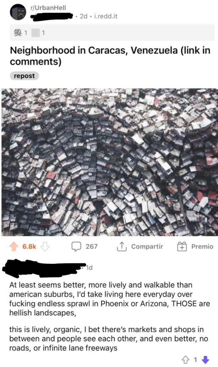 Nightmarish slums are "Better than American suburbs" according to this Redditor.