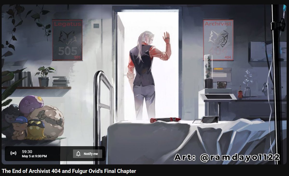 FulguroutofCTX's tweet photo. 🔴 LAST STREAM : LIVE IN 1 HR
⚡️🐑 The End of Archivist 404 and Fulgur Ovid's Final Chapter
⏰ 23.00 JST/ 10.00 EDT 
🖥️ waiting room : https://t.co/jrKjZYmW5d

#FulgurOvidHere 

let's send him off together with smile ❤️ https://t.co/iqzbDVLXbT