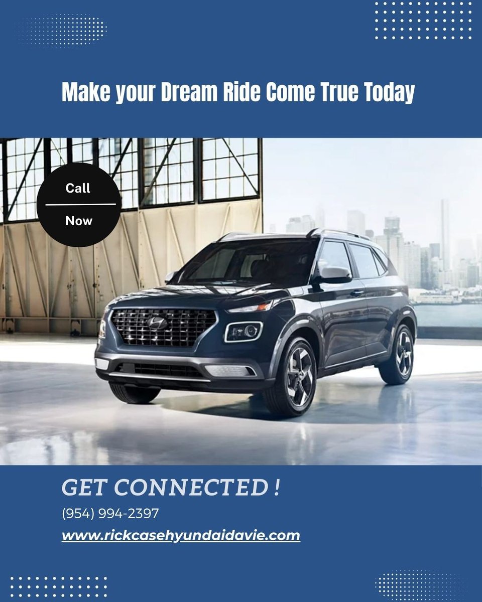 HyundaiDavie's tweet image. Come check out the Hyundai Venue — stylish, smart, and ready to roll. Take it home today! 🔑✨ #HyundaiVenue #DriveToday #CarGoals