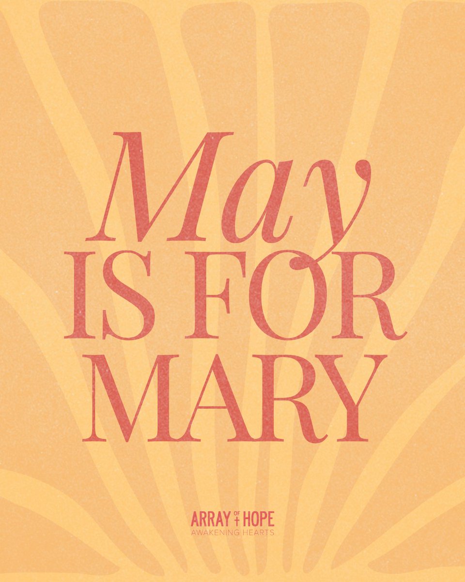 Did you know that May is the Month of Mary?

We honor Christ when we honor His Mother, who gave birth to Him, cared for Him, and accompanied Him through every moment of His Life.

There are many titles that Our Lady goes under. COMMENT below and share your favorite.