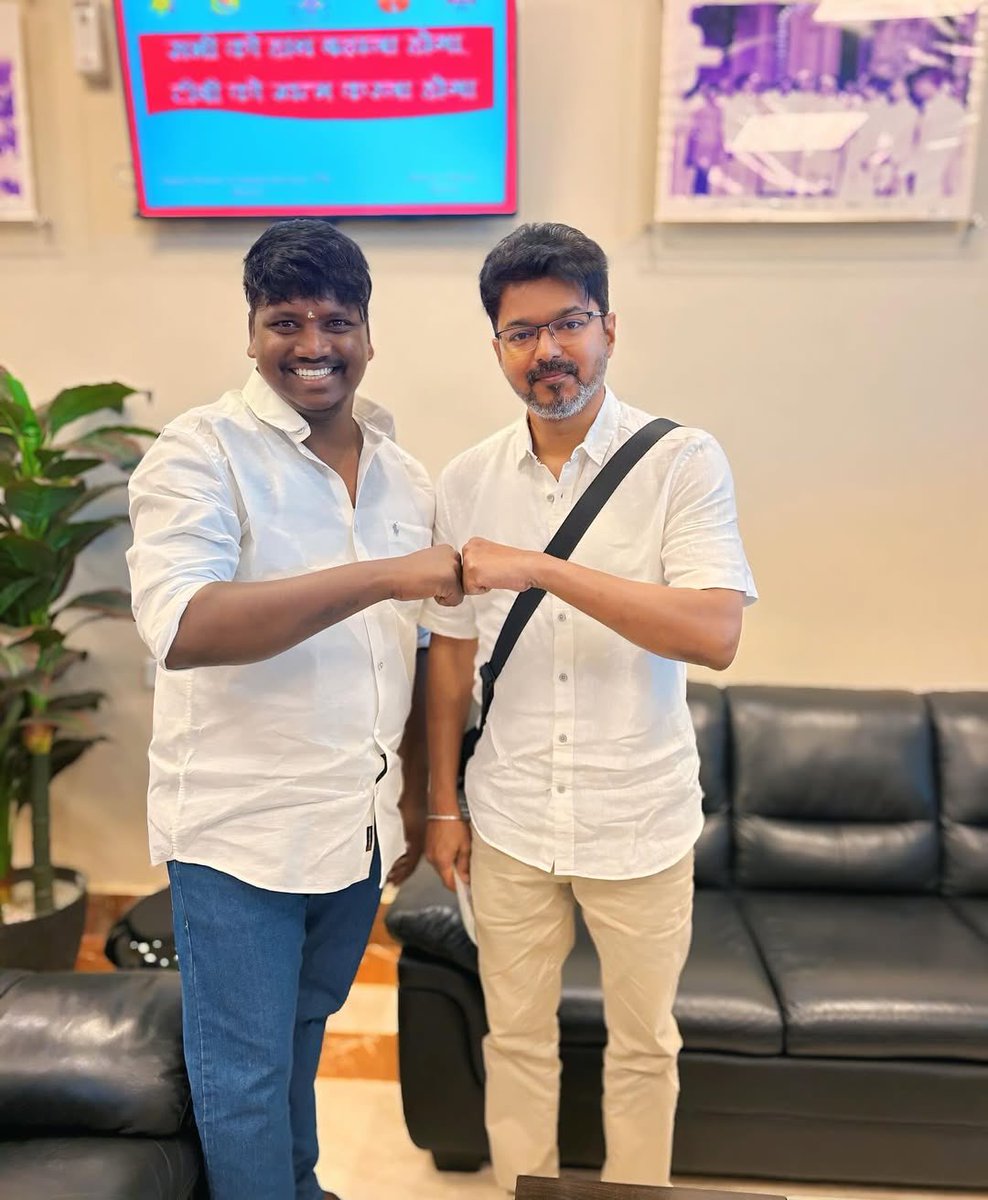 Thalapathy Latest ❤️ 
#JanaNayagan <a href="/actorvijay/">Vijay</a>