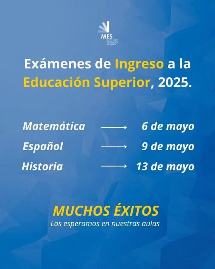#Entérate ‼️
Este martes 6 de mayo comienzan los exámenes de ingreso a la Educación Superior 🇨🇺📚