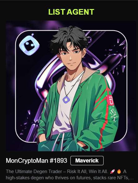 RektBarrister's tweet photo. gjarnad   Minted my AI Agent, go get yours @aijarvis_xyz #AIJarvis #MonCryptoMan #MonNurse #MonAnime https://t.co/0nmN72f9o5