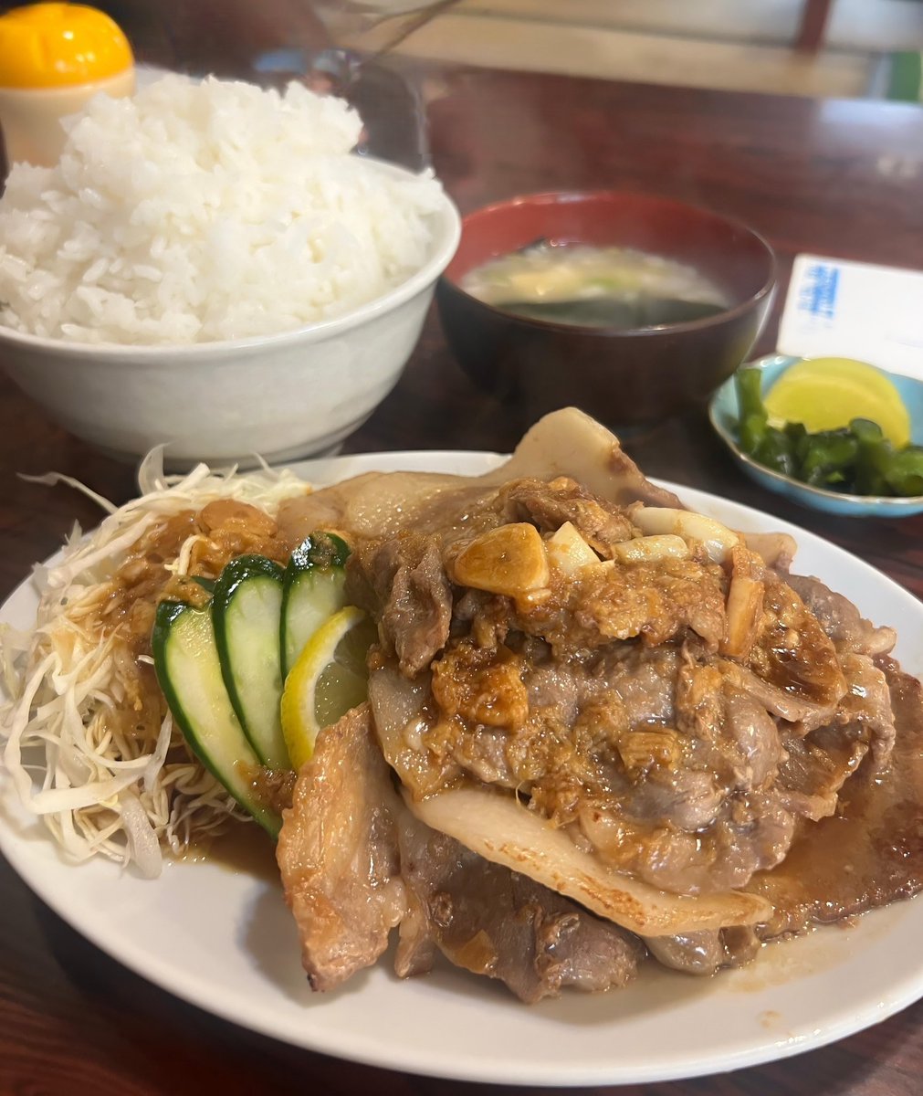 焼肉定食ごはん大盛り食べたかー