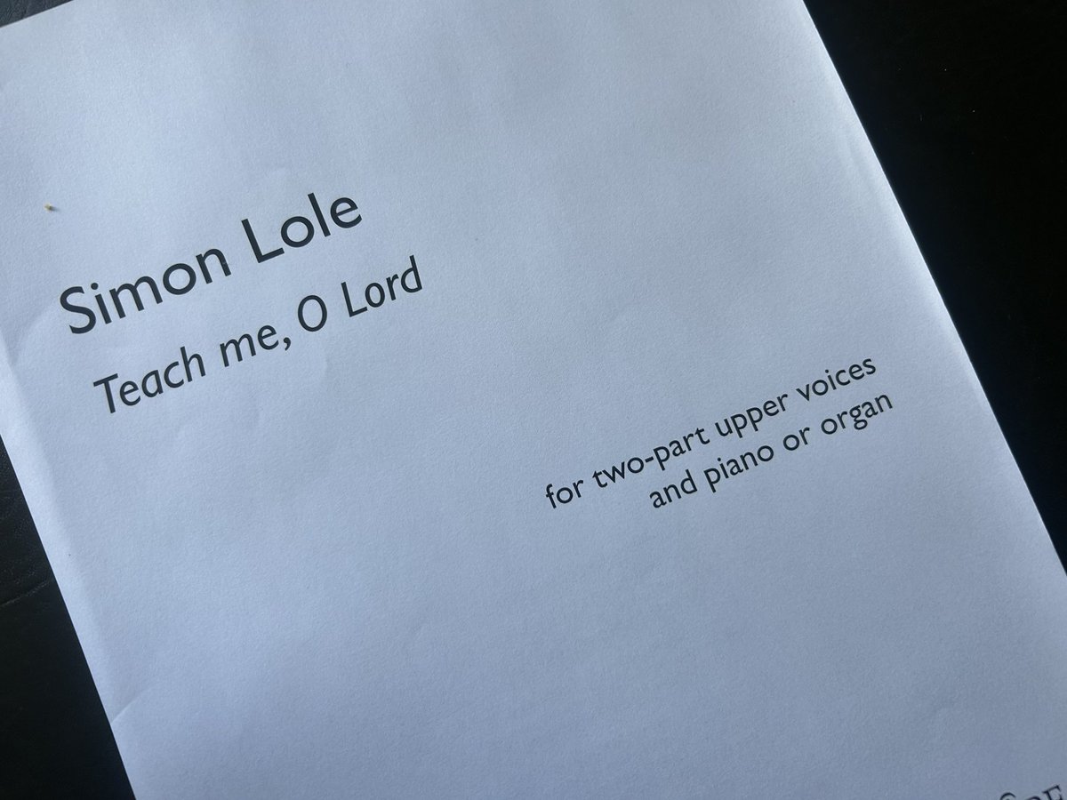 Always exciting to check final proofs of a new anthem. This was commissioned by Salisbury Cathedral and the first performance will be in the cathedral on June 5th

Thanks to Tim Rogers at Encore for his superb publications. 

Such a joy to get commissions from lovely people!