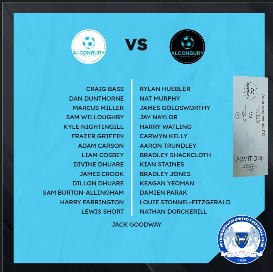 It’s here, Posh. Saturday 10th…

#uptheweald #peterboroughunited #posh