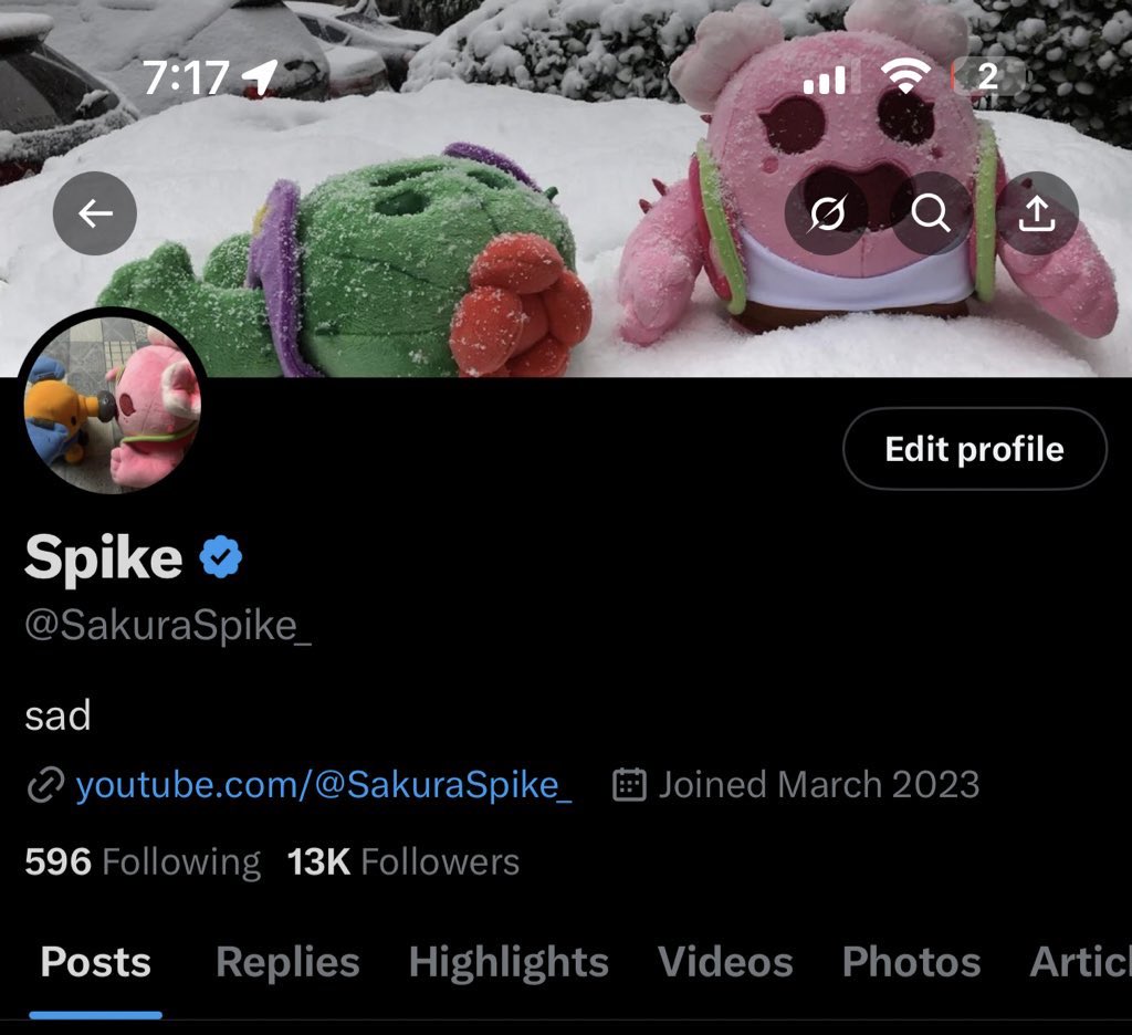 Spike tweet media