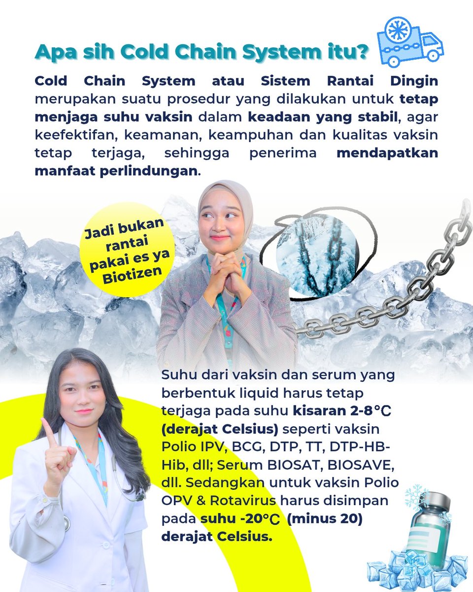 biofarmaID's tweet photo. Prosedur Cold Chain System memastikan vaksin dan serum tetap dalam suhu ideal selama perjalanan.
Dengan dukungan teknologi digital dan pemantauan real-time, distribusi jadi lebih aman, dan efisien sampai ke masyarakat.

#ColdChainSystem #distribusivaksin #vaksin #biofarmaid https://t.co/JApYZ2URiI