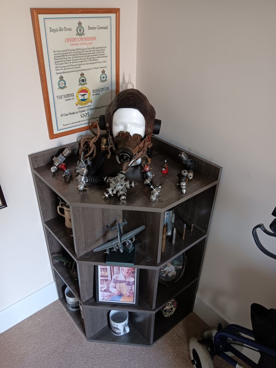 Brian Weaver (@brianwitguy) on Twitter photo A wee visit to see my friend Alastair in his care home this morning. Good to see he's got his flying helmet on display now & to have a try 🙂Sgt Alastair Lamb. 80th Anniversary of #OperationManna <a href="/IntBCC/">International Bomber Command Centre</a> #VEDay #WW2 #RAF A wee visit to see my friend Alastair in his care home this morning. Good to see he's got his flying helmet on display now & to have a try 🙂Sgt Alastair Lamb. 80th Anniversary of #OperationManna <a href="/IntBCC/">International Bomber Command Centre</a> #VEDay #WW2 #RAF