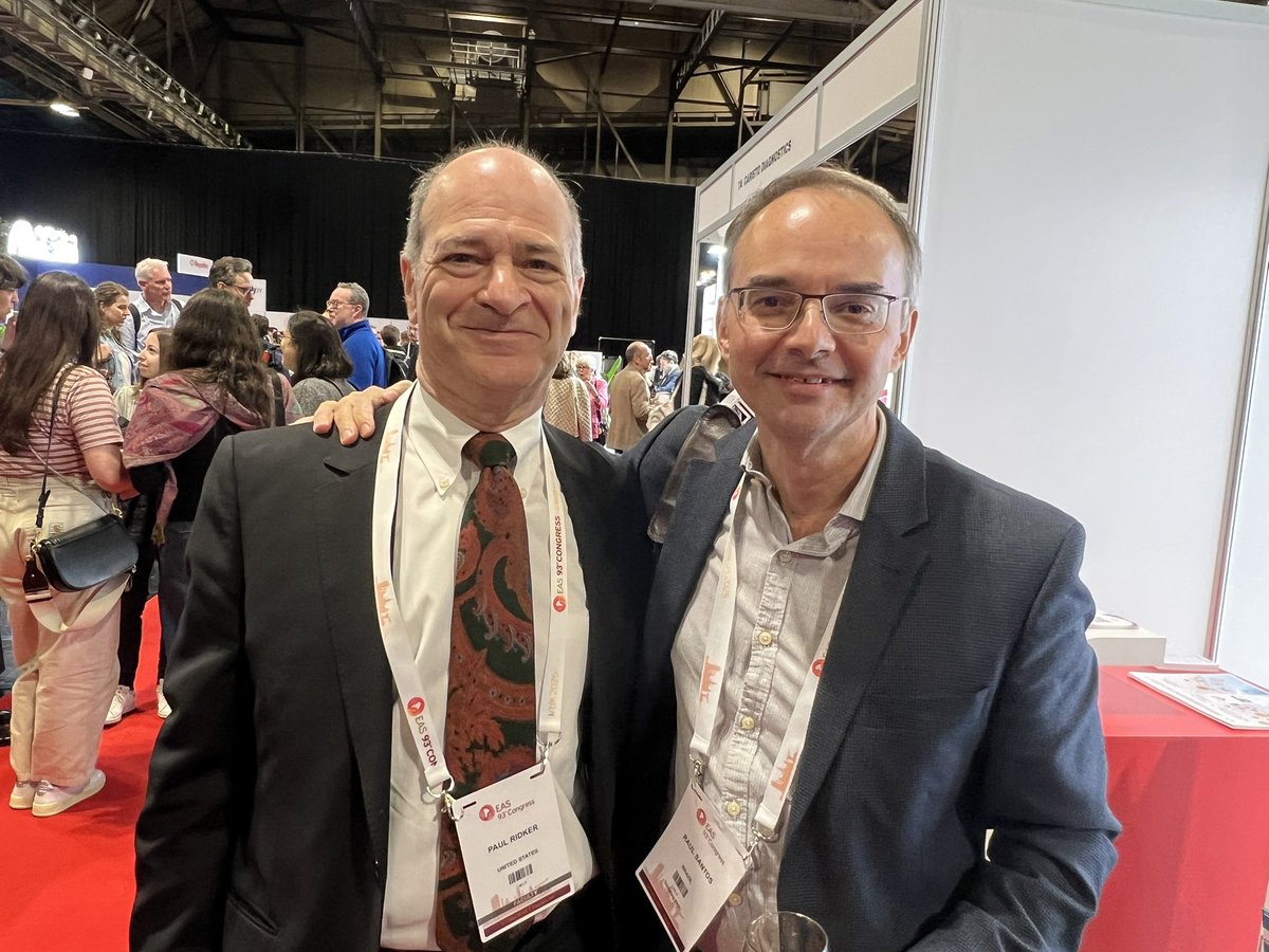 I’m privileged to learn from and collaborate with Prof. Paul Ridker! He is a true physician and scientist who changed the landscape of preventive cardiology!