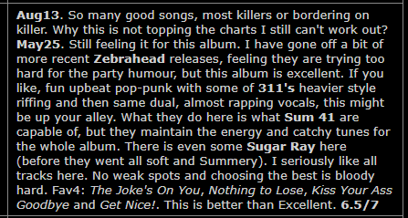 7RockLists's tweet photo. #21stCPopPunkAlbums, Column 4 final album.
#GetNice - Zebrahead 🇺🇸
Ex-Fantastic: 6.5/7 https://t.co/Np2xUxxlTJ