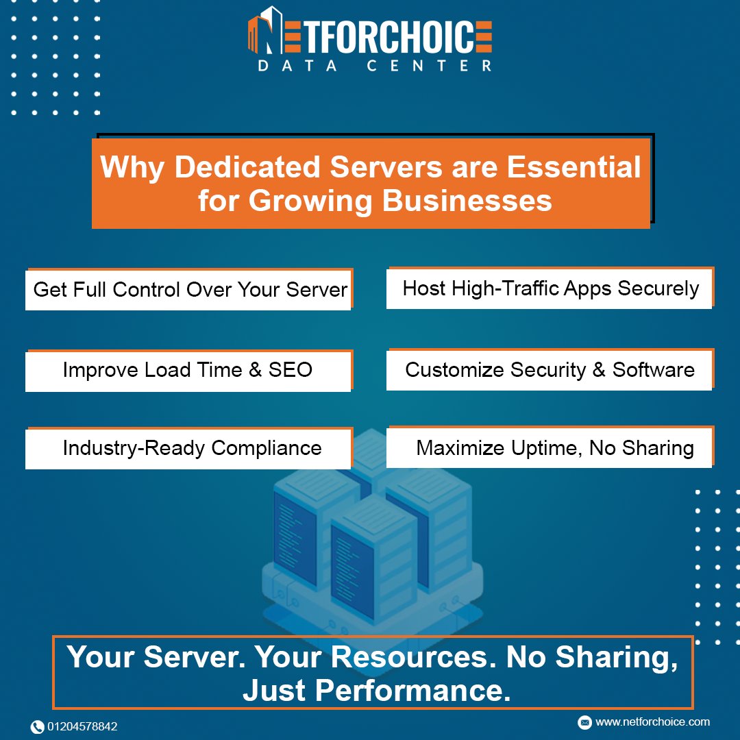 netforchoice_'s tweet image. 🌐 Your business needs power, privacy, and control — not limits. Get full server control and peak performance with NFC.
💬 Reach out today!
📞 01204578842 | ✉ info@netforchoice.com
Visit us:netforchoice.com
#DedicatedServers #NetForChoice #ServerControl #CustomHosting