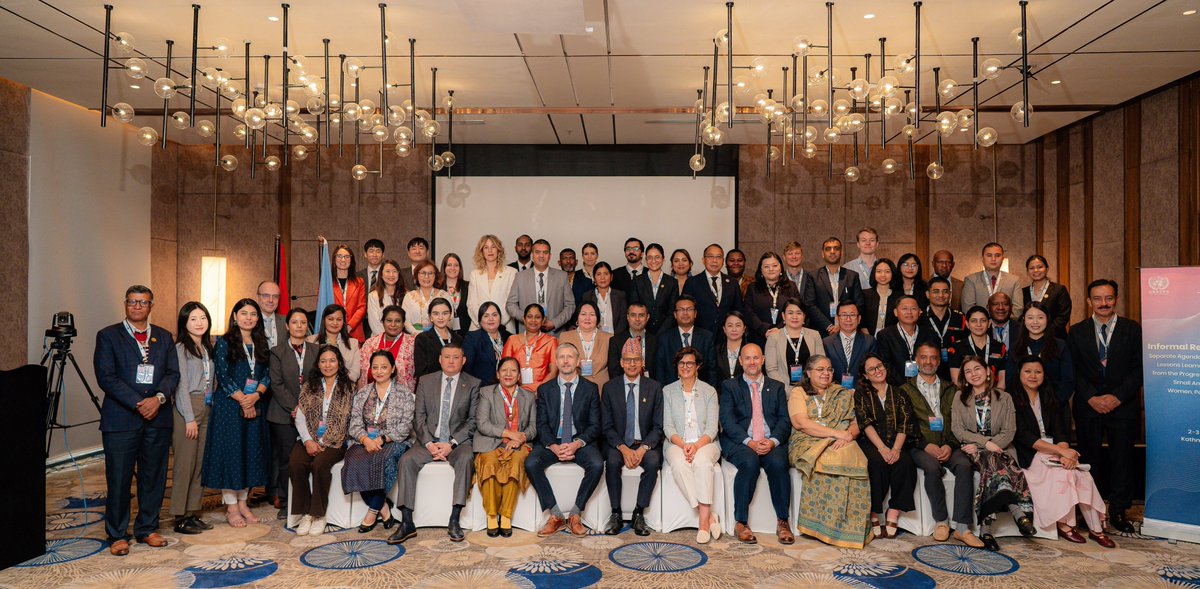UNRCPD (@unrcpd) on Twitter photo The post-event story for the Informal Regional Meeting is out now!📣📝
On 2–3 April 2025, UNRCPD successfully hosted the meeting in Kathmandu, with support from <a href="/EUatUN/">🇪🇺EU at UN-NY</a> and in collaboration with <a href="/MofaNepal/">MOFA of Nepal 🇳🇵</a>.
👉 Read the full story: bit.ly/42He08E The post-event story for the Informal Regional Meeting is out now!📣📝
On 2–3 April 2025, UNRCPD successfully hosted the meeting in Kathmandu, with support from <a href="/EUatUN/">🇪🇺EU at UN-NY</a> and in collaboration with <a href="/MofaNepal/">MOFA of Nepal 🇳🇵</a>.
👉 Read the full story: bit.ly/42He08E