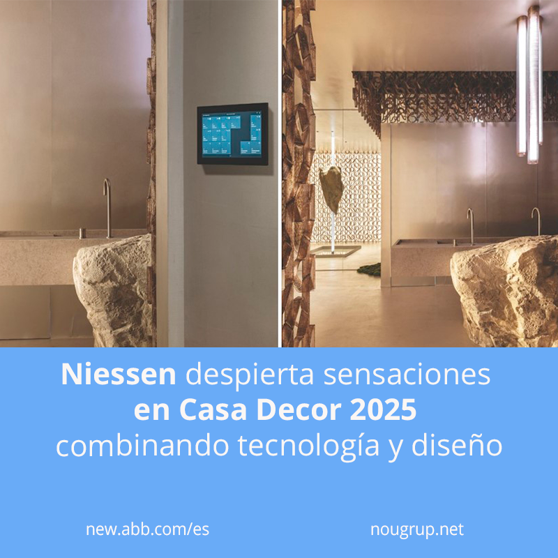 nougrup's tweet photo. ☑️NG Blog: @Niessen_ES  emociona en Casa Decor 2025.
Domótica, diseño y sostenibilidad al servicio de los sentidos en tres espacios únicos.

Hasta el 18 de mayo en Madrid.
🔗 https://t.co/P6CYhwuCOO

#CasaDecor2025 #Niessen #ABBfreeathome #Nougrup #mayterialelectrico https://t.co/RrFmxNmkNy